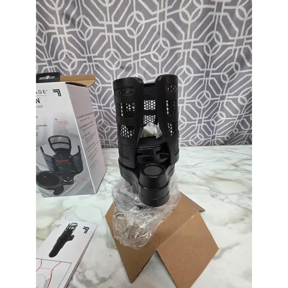 Sharper Image 'Cup Captain' 2 in 1 Cup Holder NIB